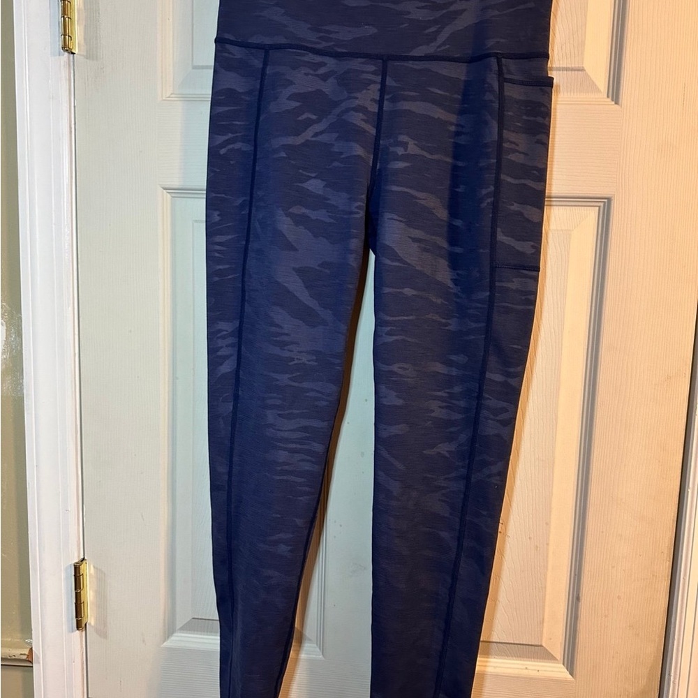 Sweaty Betty Navy Camouflage Leggings